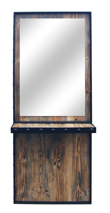 Postazione di lavoro FLESSO - METALLIC AND WOODEN STYLING UNIT