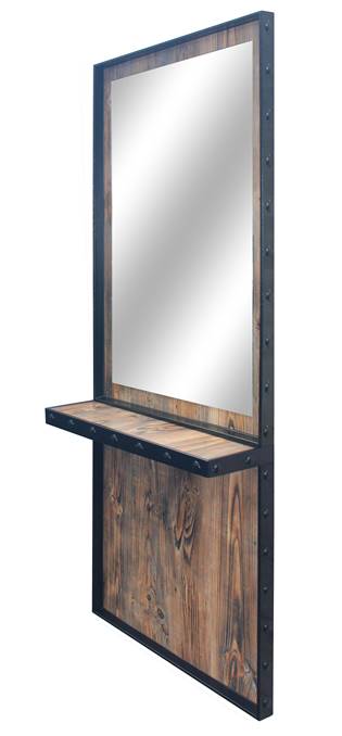 Postazione di lavoro FLESSO - METALLIC AND WOODEN STYLING UNIT