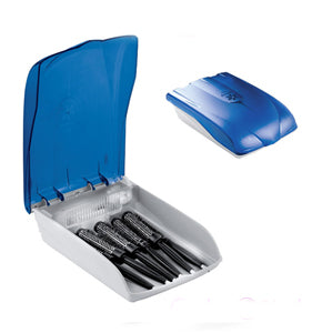 lo sterilizzatore professionale per parrucchieri GX4 Ceriotti dal design innovativo a lampada germicida adatto per tutti gli strumenti.