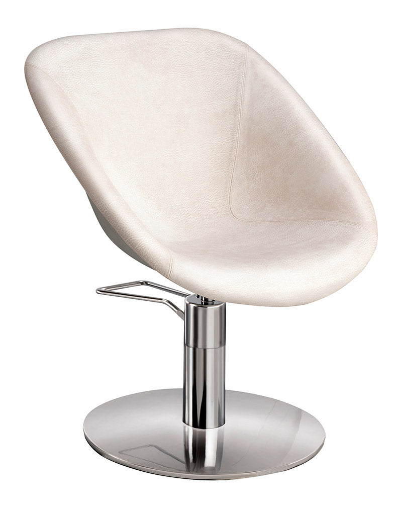 Poltrona per parrucchieri Ceriotti Nicol per il parrucchiere tradizionale che ricerca uno stile semplice e elegante. Alta qualità made in Italy.