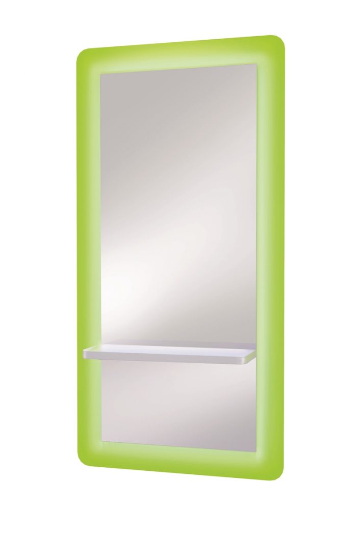 Specchio parrucchiere Roy Light Ceriotti made in Italy, qualità e buon gusto per il posto di lavoro perfetto per il salone moderno e originale