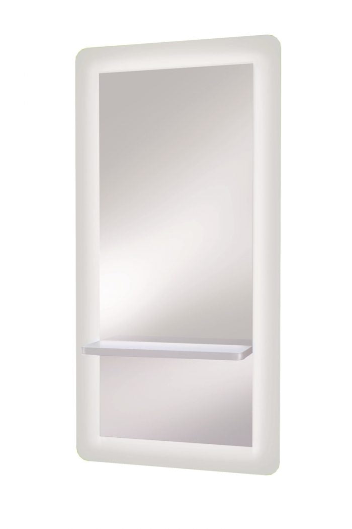 Specchio parrucchiere Roy Light Ceriotti made in Italy, qualità e buon gusto per il posto di lavoro perfetto per il salone moderno e originale
