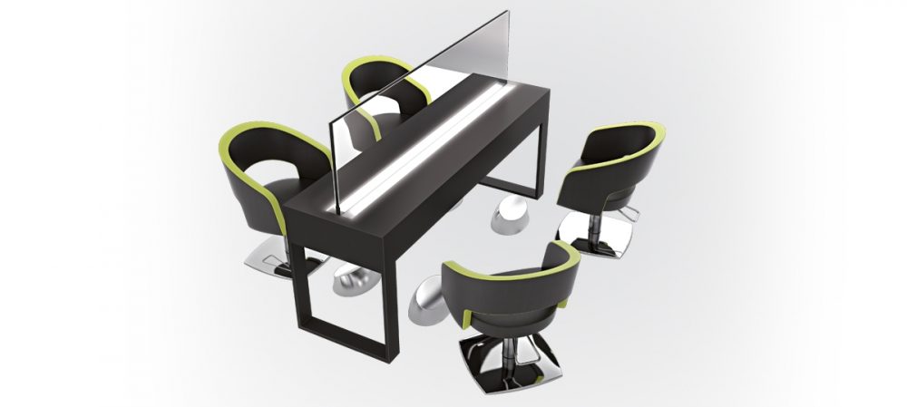 Specchio Social 4p, made in Italy, è perfetto per il salone che vuole uno stile moderno e funzionale per potersi distinguere dalla concorrenza