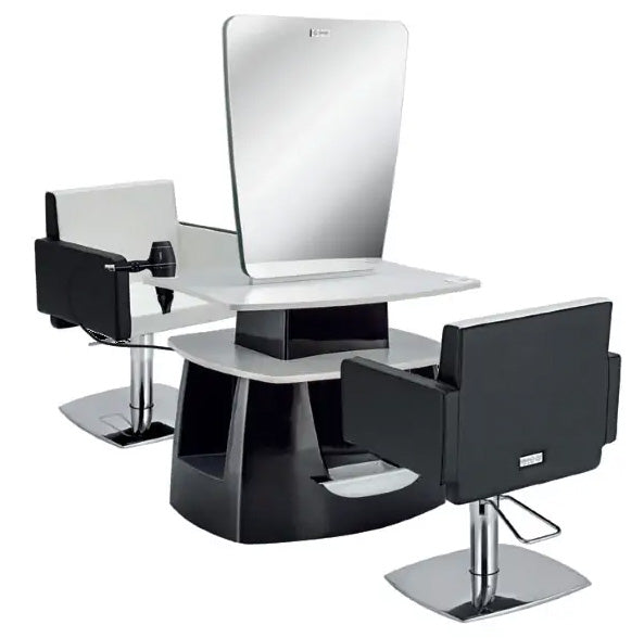 Specchio parrucchiere Stylo 2 Ceriotti, made in Italy, perfetto per il salone che vuole uno stile moderno per distinguersi dalla concorrenza