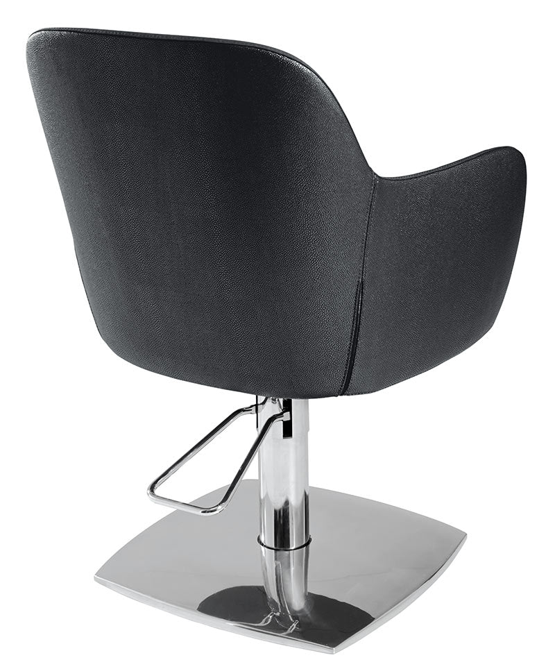Poltrona per parrucchieri Ceriotti Veruska seduta di alta gamma conserva uno stile semplice e elegante. Alta qualità made in Italy.