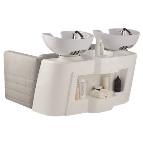 Lavatesta parrucchieri Duetto Ceriotti lavabo professionale per parrucchieri a divanetto, con due posti ampi e comodi.