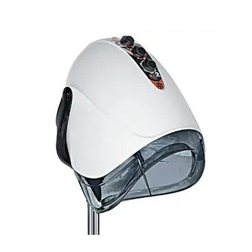 Il casco asciugacapelli professionale EGG Ceriotti dal design retro-futuristico con visiera integrata e potenza maggiorata.