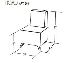 La Poltrona per attesa ROAD è un prodotto MADE IN ITALY una poltrona a un posto con rivestimento ecopelle possibile l'aggiunta del casco.