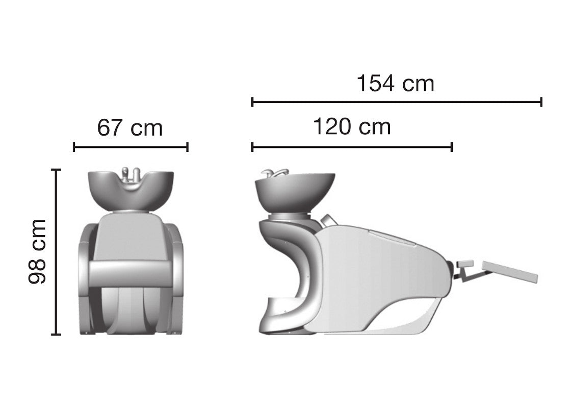 Lavatesta Skid per il salone tradizionale. Made in Italy. Prodotto di qualità ad un prezzo economico. Possibilità di personalizzazione.