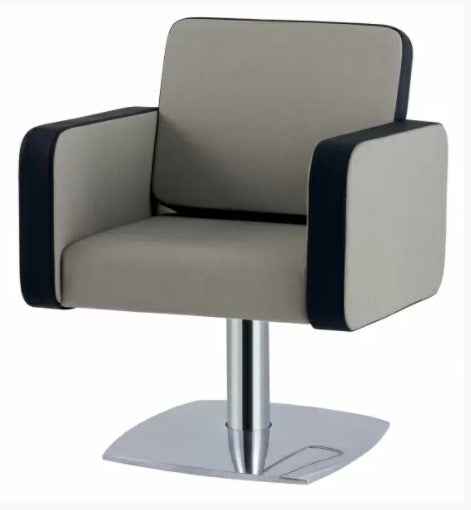 Poltrona per parrucchiere Ceriotti SUPERIOR CLASS con schienale e seduta in poliuretano schiumato. Rivestimenti skai a scelta