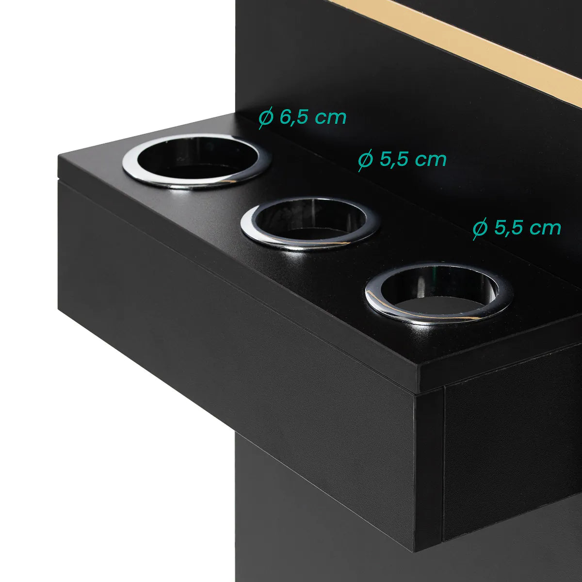 Mobile contenitore da parrucchiere TOTEM GOLD