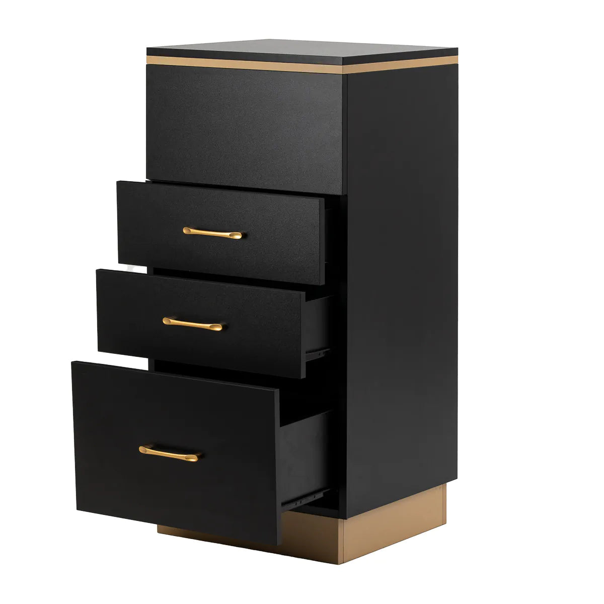 Mobile postazione parrucchiere nero oro 2027BG