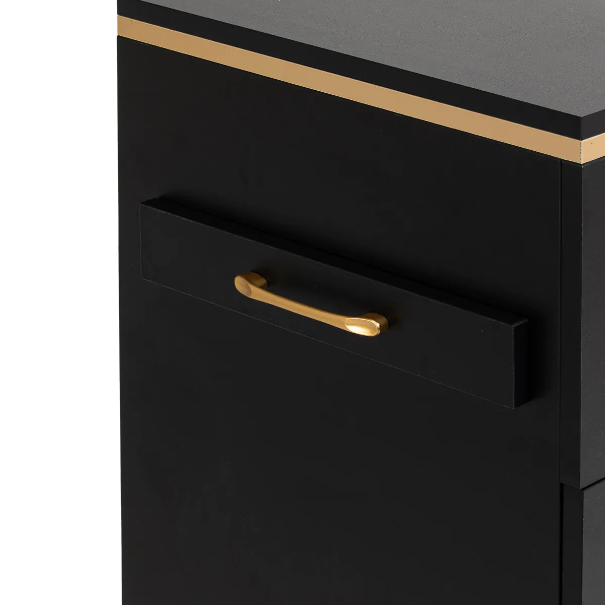 Mobile postazione parrucchiere nero oro 2027BG