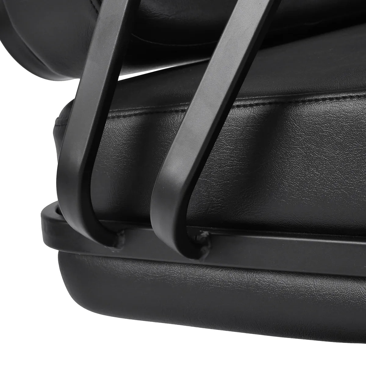 Poltrona da parrucchiere Madrid nera con base nera