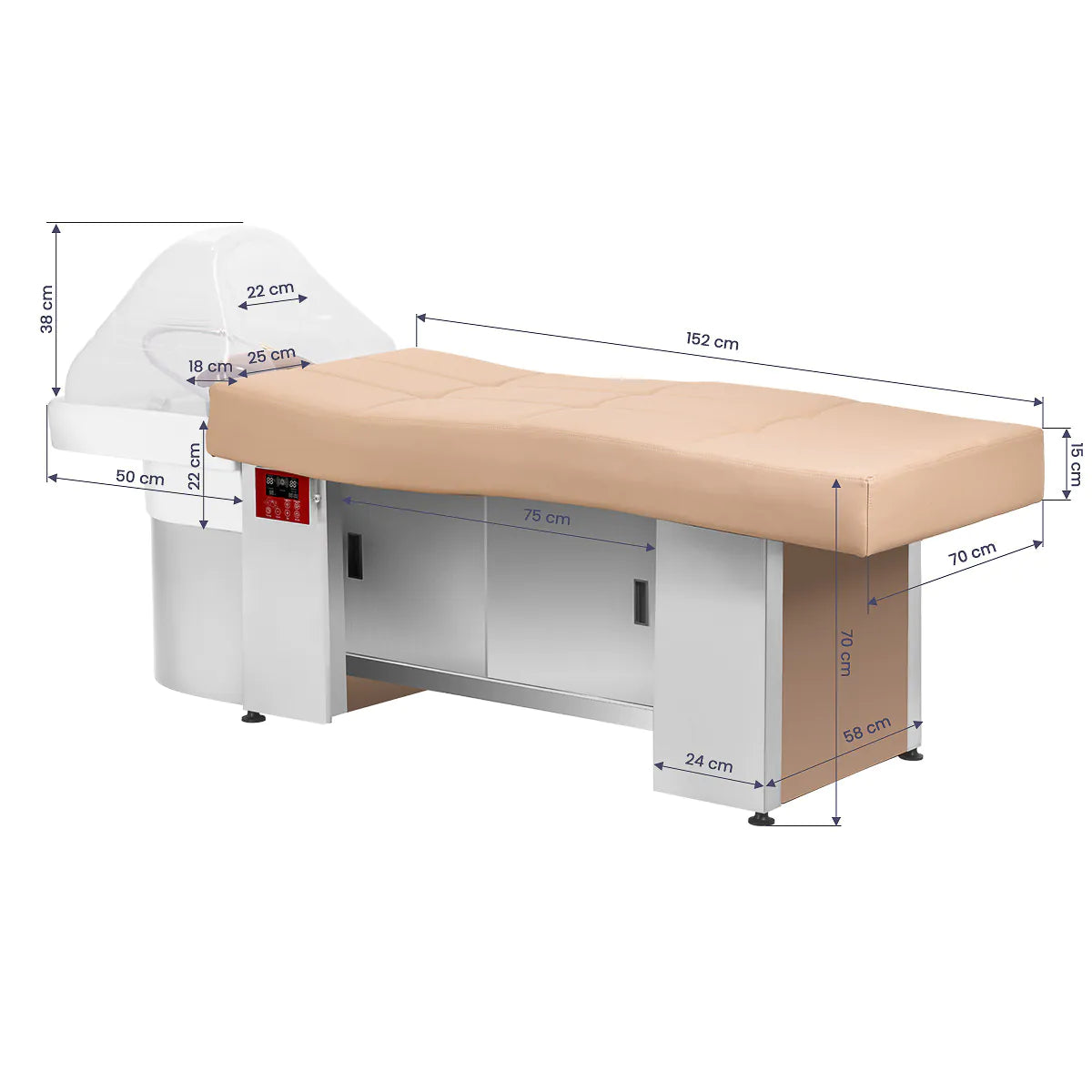 Gabbiano Head Spa Bench 017B beige