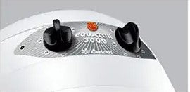Il casco asciugacapelli professionale EQUATOR 3000 Ceriotti con temporizzatore, termostato, spia di controllo della temperatura.