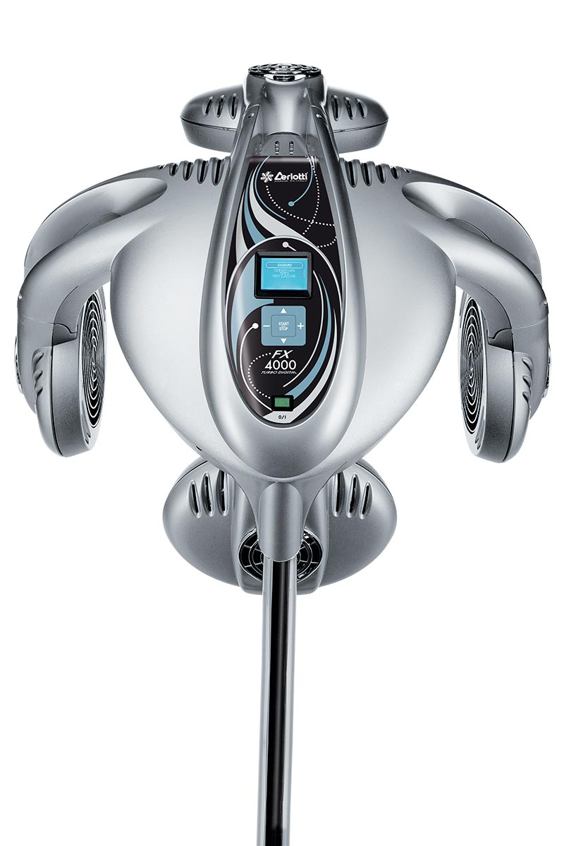 Termostimolatore per parrucchiere Fx 4000 Ceriotti con ventilazione controllata e con 11 programmi preimpostati.